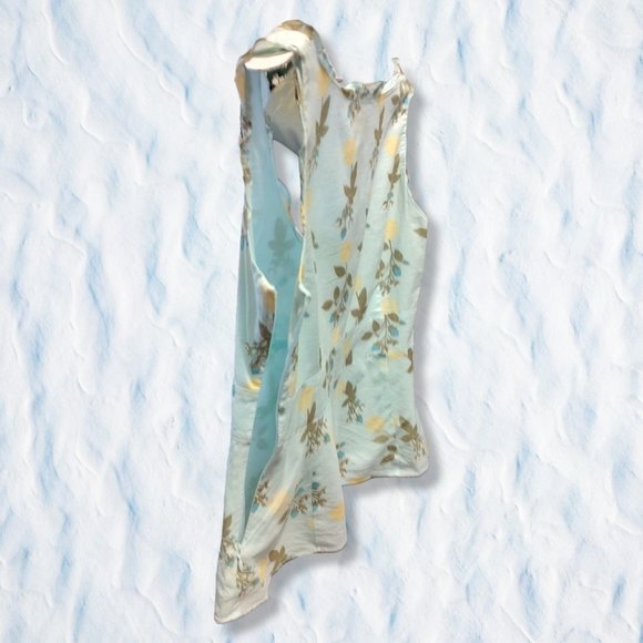 Ann Taylor LOFT lt. blue sleeveless summer top, sz 2 VGUC - Picture 3 of 5